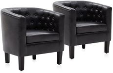 BELLEZE Brown Accent Chairs for Liv