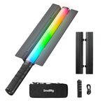 SMALLRIG RT25 RGB Tube Light Stick Kit, 25W RGBWW Led Light Wand, IP54 Waterproof, Handheld Light Bar, CRI96+, TLCI98+, 2500-10000K, for Photography, w 45Wh Battery Handle & Barndoor 4342