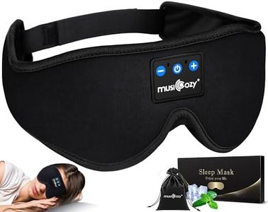 MUSICOZY Sleep Headphones Bluetooth Wireless Sleeping Eye Mask, Office Travel Unisex Gifts Men Women Who Have Everything Top Christmas Cool Tech Gadgets Unique Mom Dad Her Him Adults Teen Boys Girls