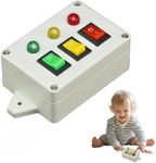 Busy Board Accessory for Toddlers-Montessori Led Light Switch Sensory Board Parts - Early Educational Child Toy DIY Accessories for Kids - Playhouse Materials for Baby Boys&Girls