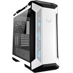 ASUS TUF Gaming GT501 White Edition Mid-Tower Computer Case for up to EATX Motherboards with 2 x USB 3.1 Front Panel, Smoked Tempered Glass, Steel Construction, and Four Case Fans