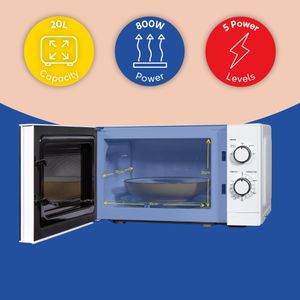 Russell Hobbs 20L Microwave Oven – White