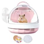 Generic Hamster Travel Cage - Portable Hedgehog Carrier,Hamster Carrying Cage for Travel Outdoor, Bunny Carrier with Detachable Water Bottle