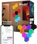 Nanoleaf Shapes WiFi and Thread Smart RGBW 16M+ Color LED Dimmable Gaming and Home Decor Wall Lights Smarter Kits