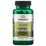 Swanson, Full Spectrum Coleus Forskohlii (Forskolin), High Dose, 60 Capsules, Lab-Tested, Soy Free, Gluten Free, Non-GMO