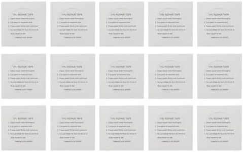 15Pcs Square Clear Waterproof Tent & Air Mattress Repair Kit, 5/10/15PCS Transparent Patches for Tents, Inflatable Swimming Toys, Car Seats, Sofas, PVC, Vinyl