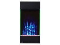 Napoleon Allure Vertical 32 - NEFVC32H - Wall-Hanging Electric Fireplace, 32-in, Black, Glass Front, Glass Crystal Ember Bed, 4 Flame Colors, Remote