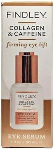 Findley Firming Eye Lift Eye Serum with Collagen and Caffeine - Reduces Puffiness and Dark Circles | Hydrates and Reduces Wrinkles (1 Fl Oz)