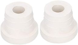 2Pcs Ladder Rubber Stopper Bumper,Replacement Safety Guard Swimming Pool Supplies,for Swimming Pool Ladders (White)