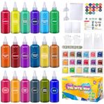 PATIFEED Tie Dye Kit for Kids and Adults, 18 Colours 80ML Bottles Tye Dye Kits, Tyedyedye Kit Gifts for Girls and Boys Large Groups Activities Handmade Party