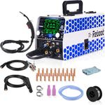 Reboot RBM2000 5-in-1 Multi-Process Welder 200A 230V MIG Mag Gas/Gasless Flux Core Lift TIG Stick ARC Spot Welder IGBT Machine with Gloves & Accessories for Steel DIY Auto Repair Farm Workshop