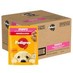 Pedigree Puppy Wet Dog Food, Chicken Chunks in Gravy, 70 g (Pack of 30), Complete & Balanced Meal for Puppies