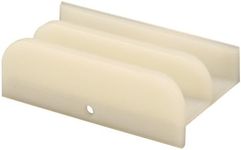 Prime-Line Products M 6219 Sliding Shower Door Bottom Guide, 1/2 in. x 3 in., Plastic Construction, White