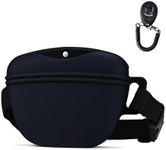 AOKLANT Pet Training Snack Pouch with Clicker 2.0 -Upgraded Magnetic Closure, 1.66 Cup Silicone Belt Pouch for Dog Treats，Perfect for Training & Walking.