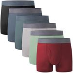 BAMBOO COOL Boys' Underwear Boxer Briefs Breathable and Soft 6-Pack