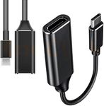 USB C To HDMI Adapter (4K/2k@60Hz) - Type C Male to HDMI Female Cables 4K Video High Speed HDTV Aluminum Converter [Thunderbolt 3] Compatible with Supported Devices for Projectors, Gaming & Theater
