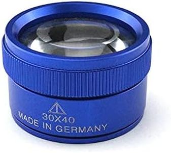 Vanki 1Pcs 30X 40MM Magnifier Magnifying Loupe Portable Mini Desk Magnifier Loop Microscope Magnifying Glass Lens for Jewelry Coins Maps Reading