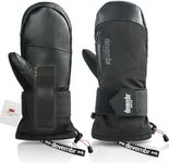 devembr Ski Mittens with Wrist Guar