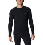 Columbia Mens Midweight Stretch Long Sleeve Thermal Top, Black, L