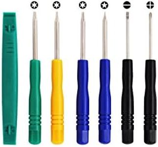 SMAVCO (TM) - 7 Tools (T8, T6, T5, T-, T+, Plastic & Pentalobe) Repair Kit Opening Tools for iPhone, iPad, GPS, Kindle, Nook, iPod, Watch Repair, Battery Replacement