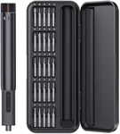 Mini Electric Screwdriver, Precision Screwdriver Set with 24 Magnetic Bits Rechargeable Magnetic Small Set for PC Building Electronic Phone Camera Laptop Watch Camera Repair Kit