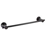 JiePai Suction Cup Towel Bar 24 Inch Oil Rubbed Bronze,Removable Modern Vacuum Suction Towel Holder for Bathroom Door Adhesive Towel Bar Suction Towel Rack Holde…