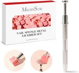 MelodySusie Soft Nail Sponges for Ombre & Gradient Nails, Professional Manicure Tools with Grabbing Pen, Salon Accessories