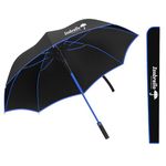 ISABRELLA Umbrella for Men - 54 Inch Umbrella Big Size - One-Click Automatic Open - Suitable for Rainy Days and Sun Protection(Blue)