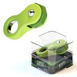 ROXENDA Rotating Fidget Roller Toy, Hand Fidget Spinners Stress Relief Anti-Anxiety Toy Creative Fingertip Gadgets Perfect for Kids,ADD, ADHD,Autism as Gift(Green)