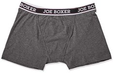 Joe Boxer Men's 3 Pack Boxer Brief 95/5 Underwear, U009 Charcoal, Medium