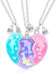 3PCS Friendship Necklace for Girls 