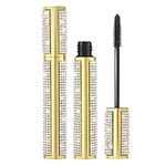 ONLYOILY 4D Silk Fiber Lash Mascara for Longer, Thicker, Voluminous Eyelashes,Natural Smudge-Proof Waterproof Clear Vegan Mascara, All Day Exquisitely Long, Thick, Smudge-Proof Eyelashes (Black)