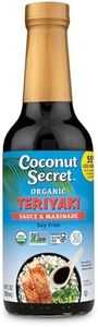 Coconut Secret Coconut Aminos Teriyaki Sauce - 10 fl oz - Low Sodium Soy-Free Teriyaki Alternative, Low Glycemic - Organic, Vegan, Non-GMO, Gluten-Free, Kosher - 20 Servings