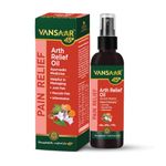 VANSAAR Arth Relief Oil - 100ml| Ayurvedic Pain Relief Oil with Spray| Suitable for Joint pain, Muscle pain and Inflammation | High Absorption