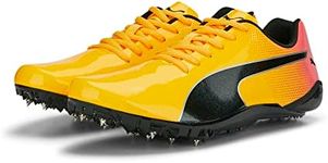 PUMA Men's Evospeed PREP Sprint 3 Track and Field Shoe, Sun Stream-Sunset Glow Black, 10.5 UK