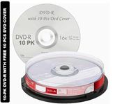 Premium Brand Blank DVD-R 4.7 GB 16X Professional Disk (Pack of 10 Disk)