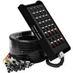 Seismic Audio - SALS-16x8x50-16 Channel 50' Pro Stage XLR Snake Cable (XLR & 1/4" TRS Returns) for Recording, Stage, Studio use