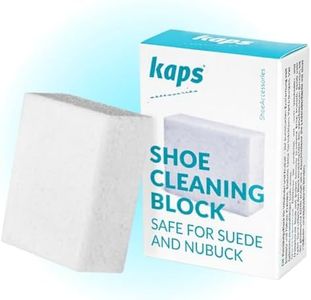 Kaps Suede Cleaner and Nubuck Cleaning Block, Trainer Sneaker Shoe Stain Eraser for Boots Bags and Furniture, Removes Dirt and Scuff Marks, Safe for Delicate Leather, Travel Size