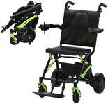 Adult Portable Power Wheelchair, Lightweight and Foldable, Supports 220 lbs, Brushless Dual Motors, 10AH Batteries, with Joystick Controller - Suitable for Mobility impaired, Indoor and Outdoor Use