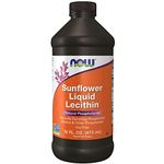 Now Foods, Liquid Sunflower Lecithin, Vegan, 473ml, Lab-Tested, Soy Free, Gluten Free, Non GMO