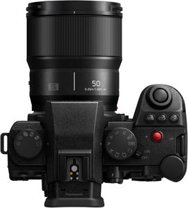 Panasonic LUMIX S5IIX Full Frame Mirrorless Camera with 50mm F1.8 Lens – 4K/6K Video, Flip Screen, Wi-Fi, Black