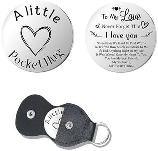 Anniversary Birthday Gifts for Girlfriend Boyfriend To My Love Keychain Gift for Her Him Husband Pocket Hug Token Soulmate Gifts for Him Her Valentines Christmas Gifts for Wife Husband Fiance