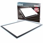 US Art Supply Lightmaster Giant 45-1/4" Diagonal (A1) 26 3/4" x 36 3/4" LED Lightbox Board- 12-Volt Super-Bright Ultra-Thin 3/8" Profile Light Box Pad with 110V AC Power Adapter & Dimmable LED Lamps