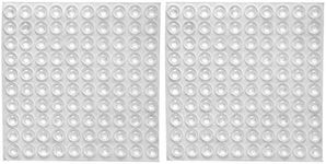 Clear Rubber Feet Adhesive Bumper Pads Self Stick Bumpers Sound Dampening Door Bumpers Cabinet Buffer Pads, 8.5 by 2.5 mm, 200 Pieces