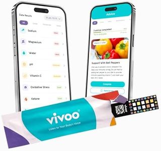 Vivoo | The #1 Urine Test Strips & Keto Strips with App | Advanced Home Tracking for Nutrition, Keto, Water, pH, and More | 1 Month / 4 Tests