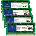 Timetec 32GB KIT(4x8GB) Compatible for Apple DDR3 1333MHz PC3-10600 CL9 for iMac (Mid 2010 27 inch, Mid 2011 21.5/27 inch) SODIMM Memory Module MAC RAM Upgrade for iMac 11,3 / iMac 12,1 / iMac 12, 2