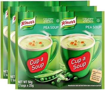 Knorr Pea Soup Mix 1.52oz (3x2 Packs for 6 Pouches Total)| Delicious, Warm, and Ready in Minutes!