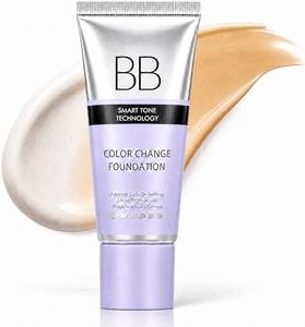 BB Cream Foundation, Adaptive Color Changing BB Cream Foundation Tinted Moisturizer, All in One Buildable Coverage Protection Concealer Face Makeup for Light Perfect Cover Finish 1.23 oz, 02 Medium