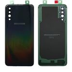 iYAiYO Rear Battery Cover with Camera Lens for Samsung A50 Replacement Part of Housing Back Cover with Adhesive Pre-Installed - Black