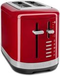 KitchenAid 2-Slice Toaster 5KMT2109BER, Extra-Wide Slots for Artisan Breads & Bagels, 7 Shade Settings, Manual High-Lift Lever, Defrost & Reheat Functions, Durable Metal Construction, Empire Red